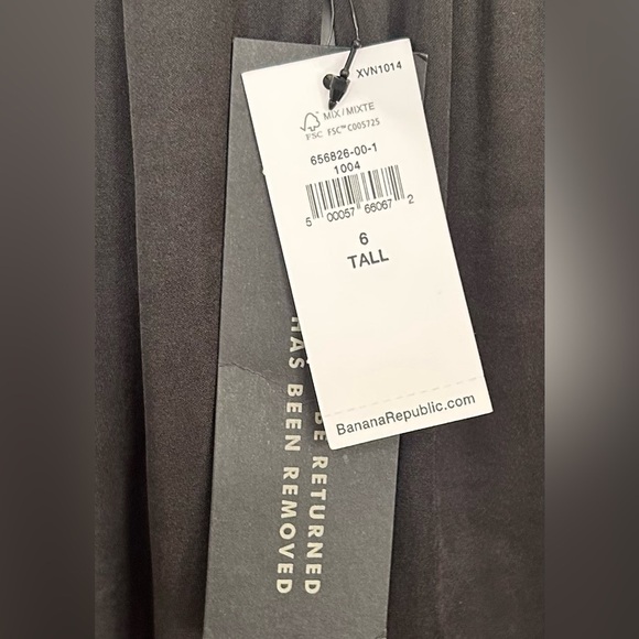 Banana Republic Elegant Black Satin Twisted Halter Maxi Dress 6 Tall - Picture 8 of 8